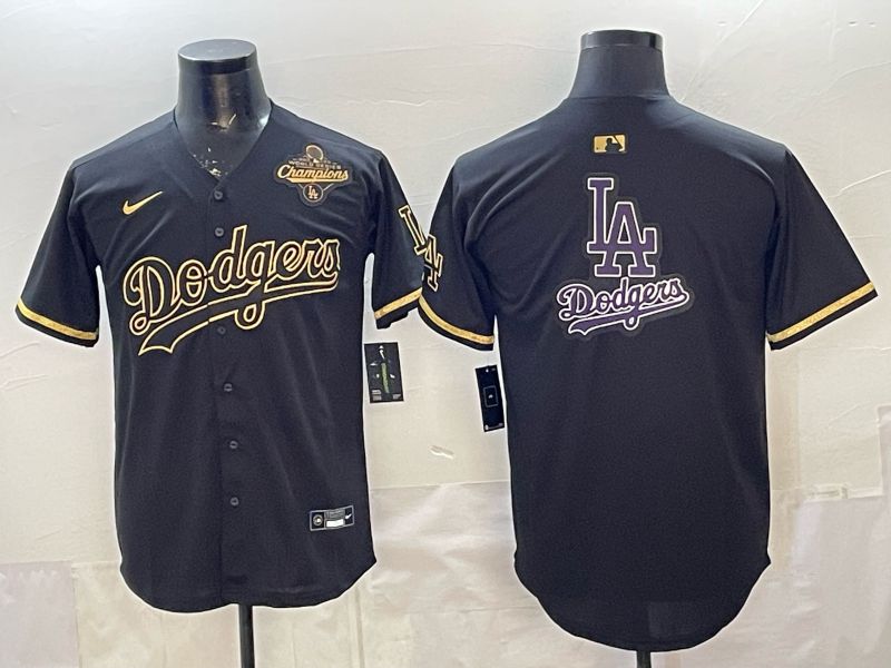 2026 Men Nike Los Angeles Dodgers Blank black gold Game MLB Jersey 0027->los angeles dodgers->MLB Jersey